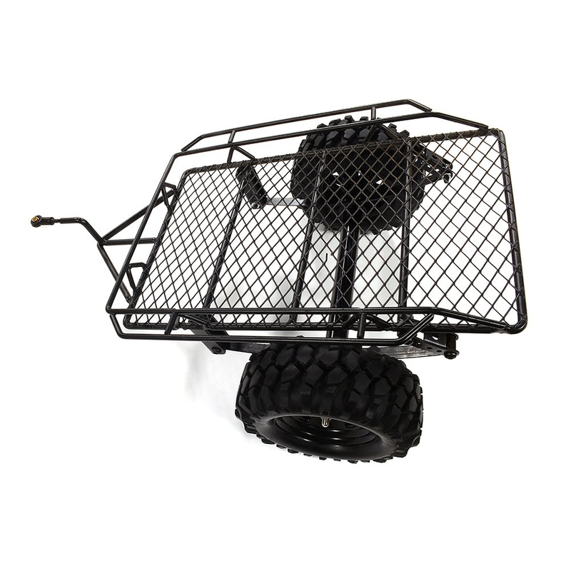 Realistic Leaf Spring 1/10 Size Low Side Trailer for Scale Crawler Truck