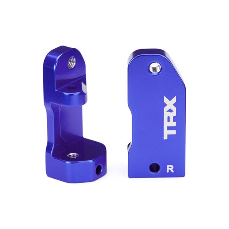 TRA 3632A TRAXXAS 3632A Alum. Caster Blocks 30 Deg BLUE