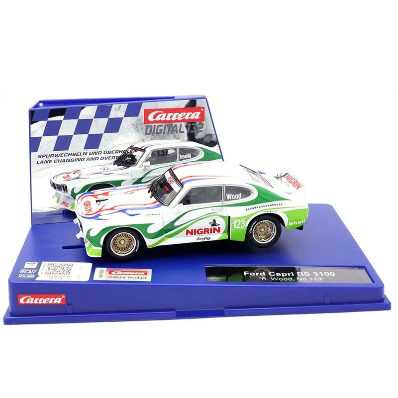 Ford Capri 3100 RS R.Wood, No. 123 w/ Lights Digital 1/32 Slot Car #20031046