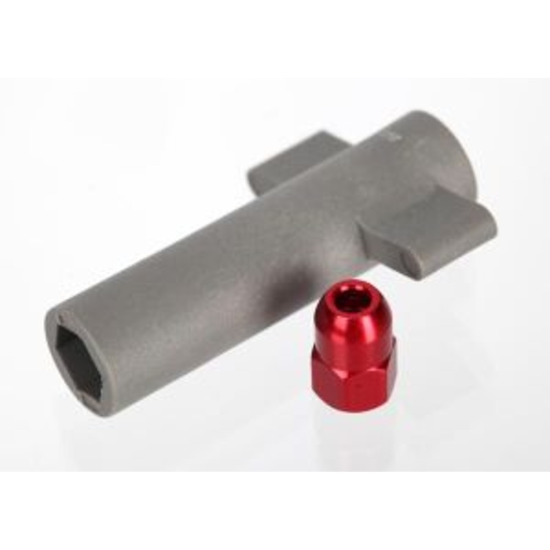 NUT ANTENNA CRIMP NUT RED Traxxas 5526R