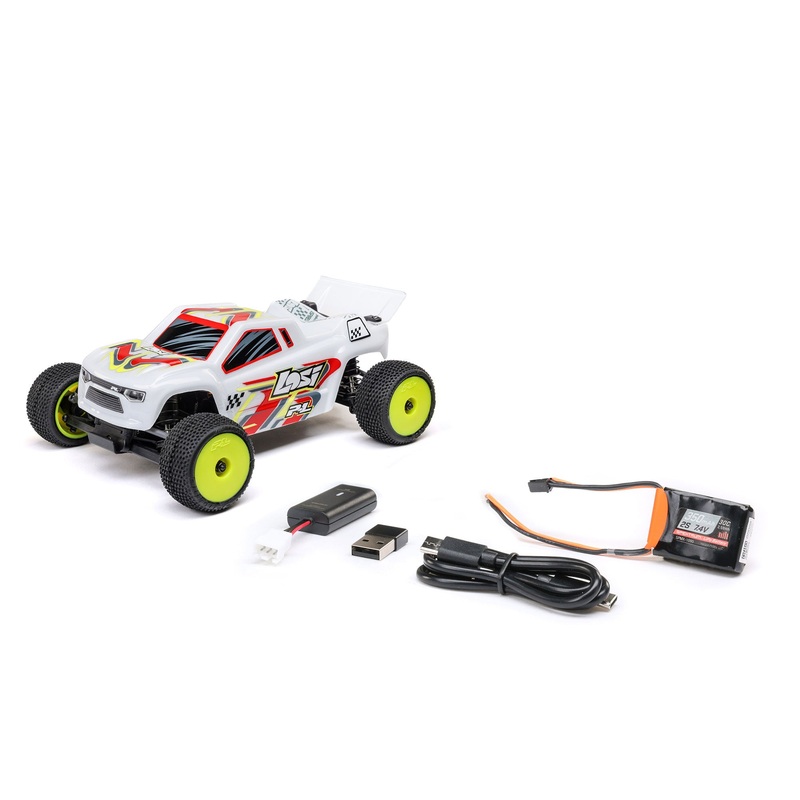 1/28 Micro-T 2S 2WD RTR Stadium Truck Losi LOS-1392T White