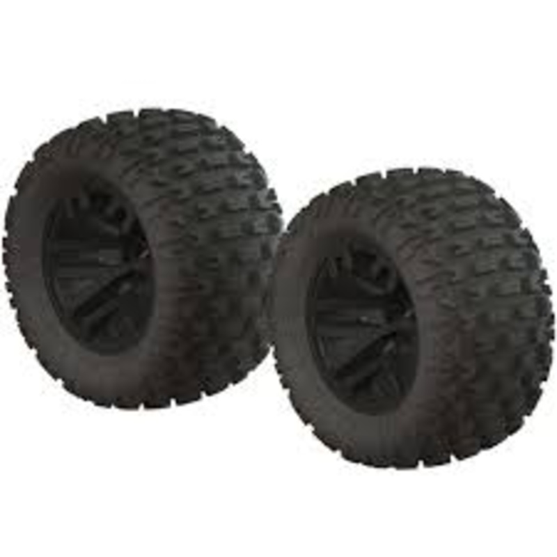 ARRMA AR550044 dBoots Fortress MT Tire Set Glued Blk (2) ARAC9632