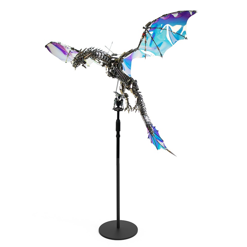 Super Large 3D Metal Aurora Dragon Difficult Puzzle Model Building kits for Adults dragon Only