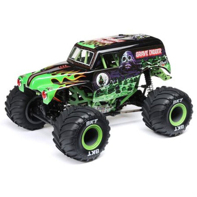 1/18 Mini LMT 4WD Grave Digger, Son Uva Digger, Megalodon Monster Truck RTR, Losi LOS01026 Grave Digger