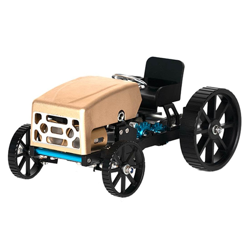 Teching Creative All-metal Retro Car Model High Challenge Assembled Electric Model Kit