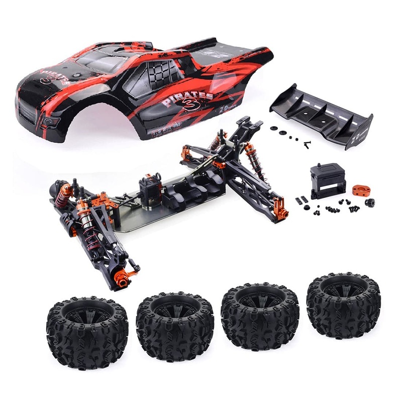 ZD Racing 9021-V3 1/8 4WD 110km/h DIY Brushless RC Car Truggy Frame KIT Kit