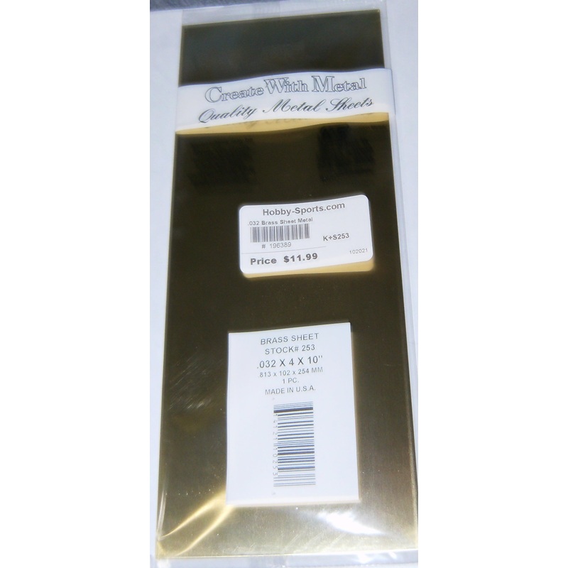 .032 Brass Sheet Metal