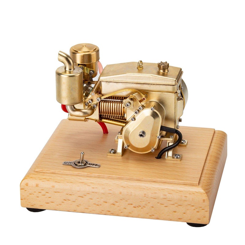 Horizontal Single-cylinder Four-stroke Mini Gas Tractor Engine ICE Model 1.9CC M21