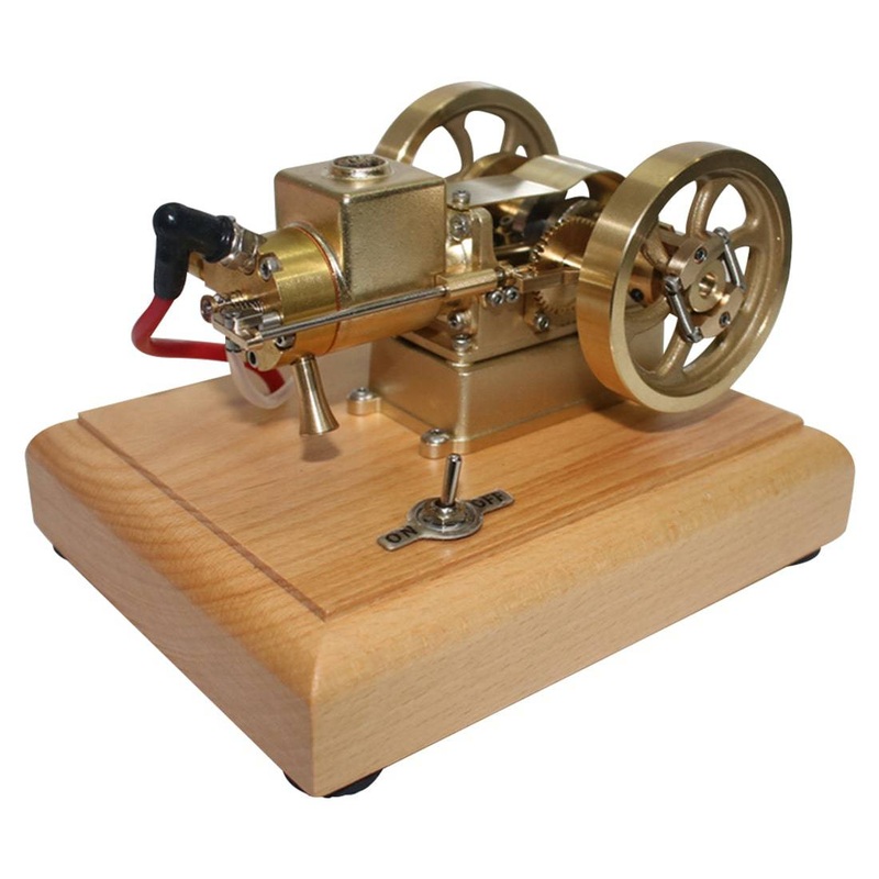 4 Stroke Watercooled Metal 1.6cc Gasoline Engine- M17 Hit and Miss Engine with Speed Governor golden