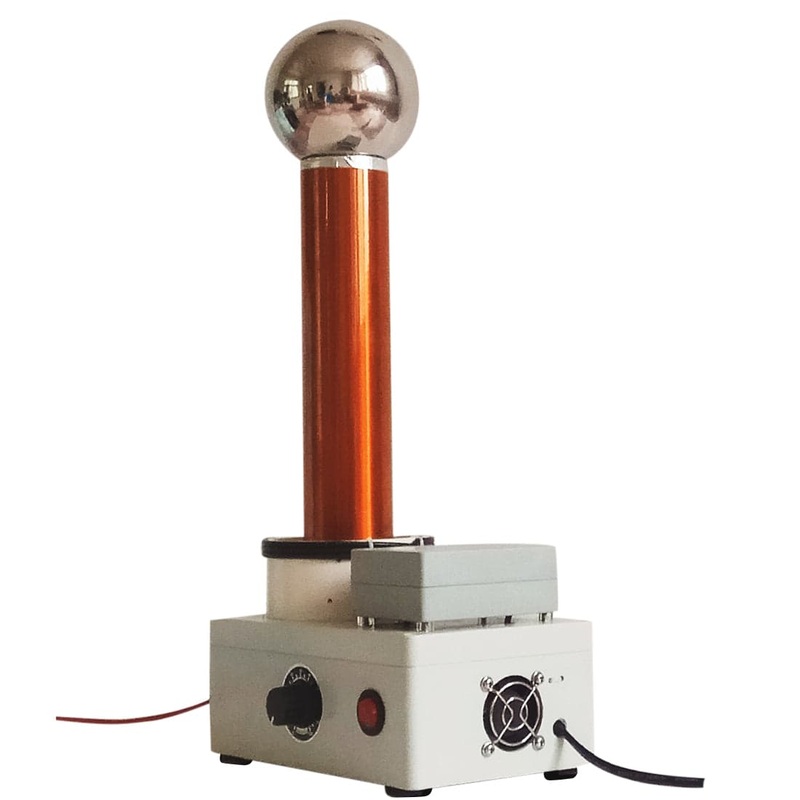 15cm Arc Tesla Coil Demonstration of High Frequency AC Wireless Transmission Lightning Simulator – US Plug