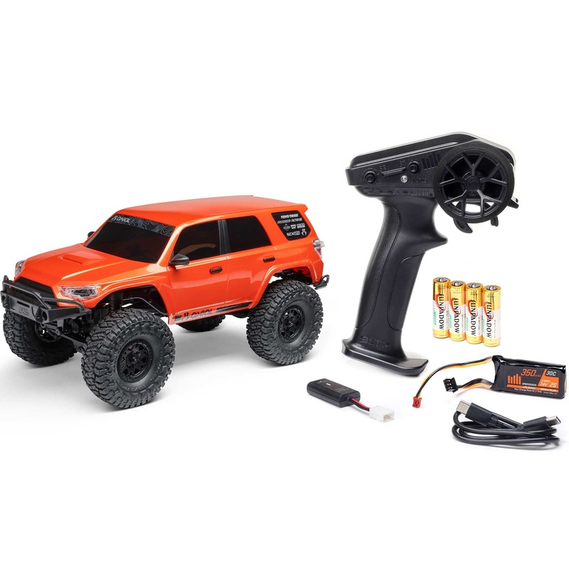 1/24 SCX24 Toyota 4Runner 4X4 RTR Brushed Rock Crawler (Battery & Charger Included) Axial AXI-2035T Orange