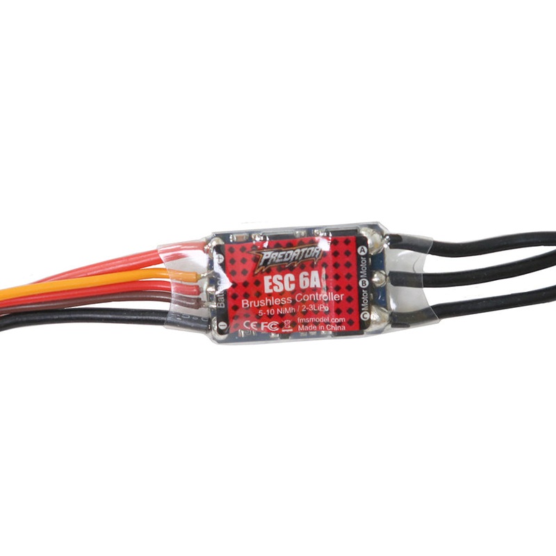 Predator-ESC-6A For 800mm Easy Trainer/ Fox/ Vtail