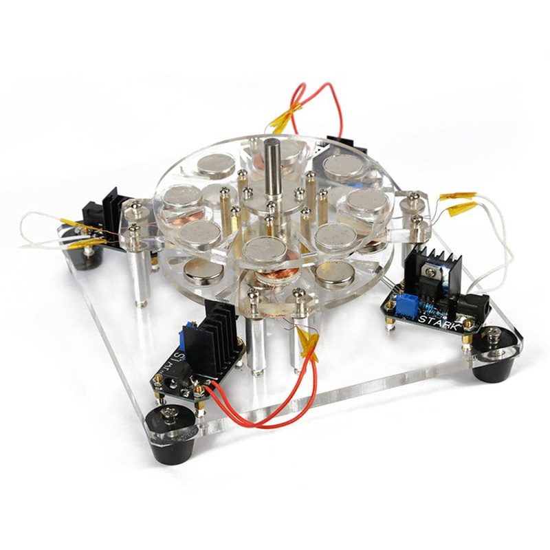 Stark 4-coil Hall Brushless High-speed Electromagnetic Motor Engine Model