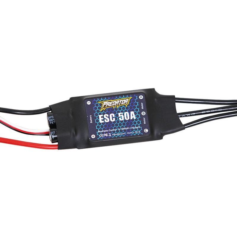 Predator-ESC-50A For 64mm F-16 V1 XT60 Plug-3.5mm Motor Connector-420mm Battery Wire