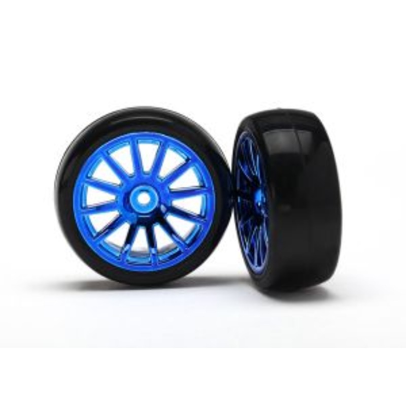 T&W 12-SPK BLUE CHRM/SLICK TRE Traxxas 7573R