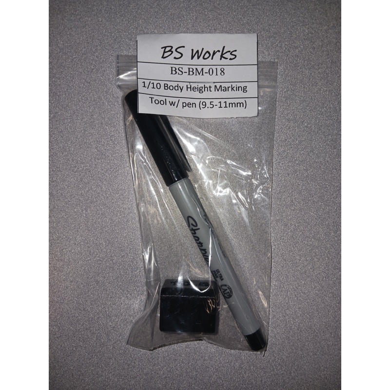 1/10 Touring Car Body Height Marking Tool w/ Pen, 9.5-11mm