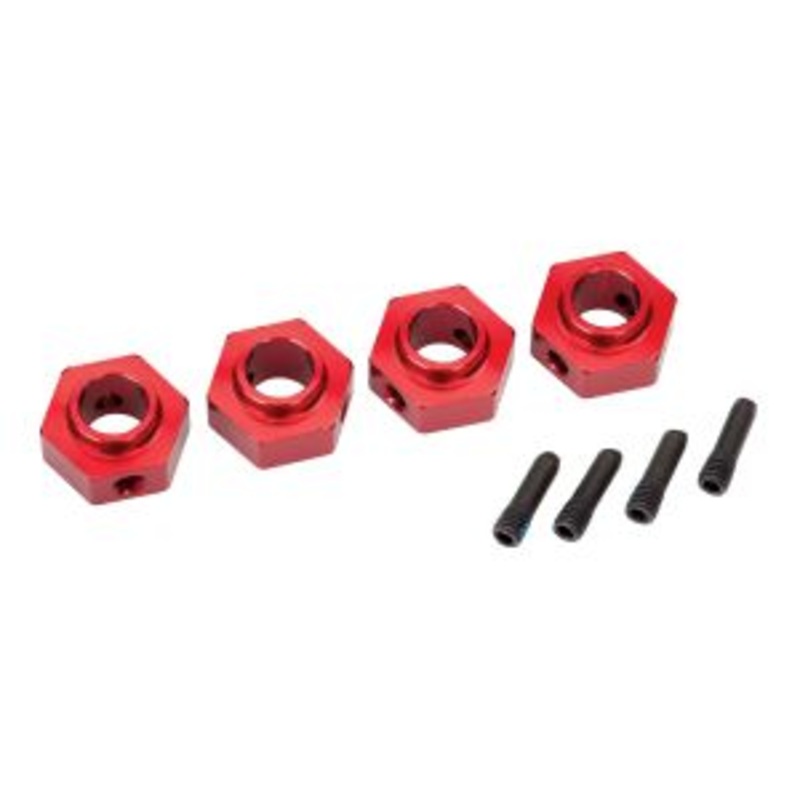 WHEEL HUB 12MM HEX ALUM RED Traxxas 8269R