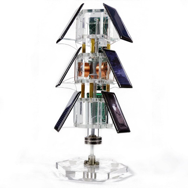 Stark Vertical Tree Type Solar Magnetic Levitation Motor