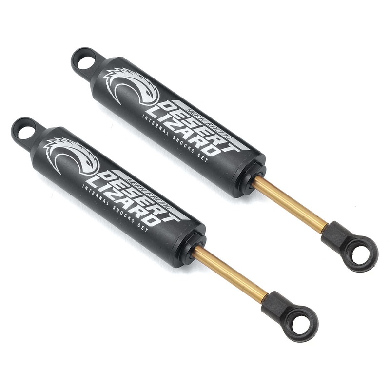 YEA-DDL-090BK Yeah Racing 90mm Desert Lizard Two Stage Internal Spring Shock (2) (Black