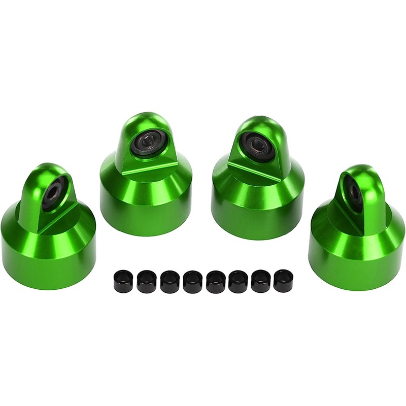 Traxxas Anodized-Aluminum GTX Shock Caps Accessories/Tools, Green