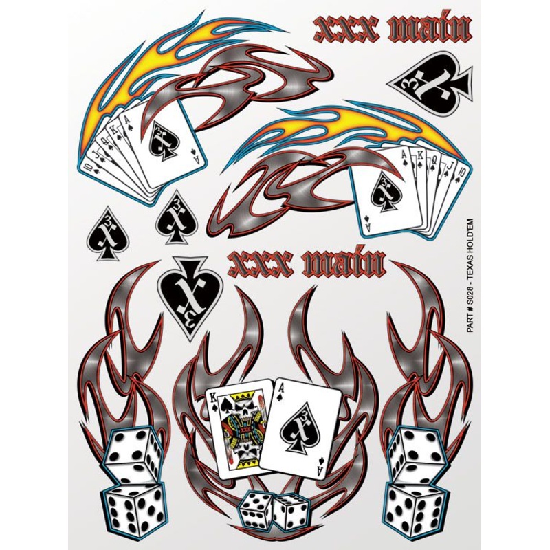 Texas Hold’em Sticker Sheet
