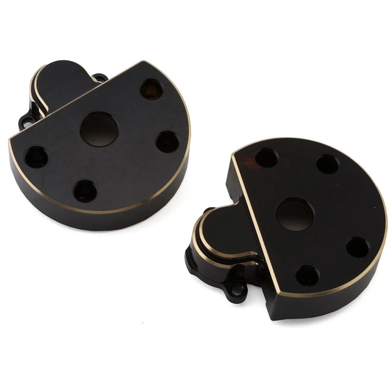 Redcat Ascent Brass Outer Portal Covers (Black) (2) (104g)