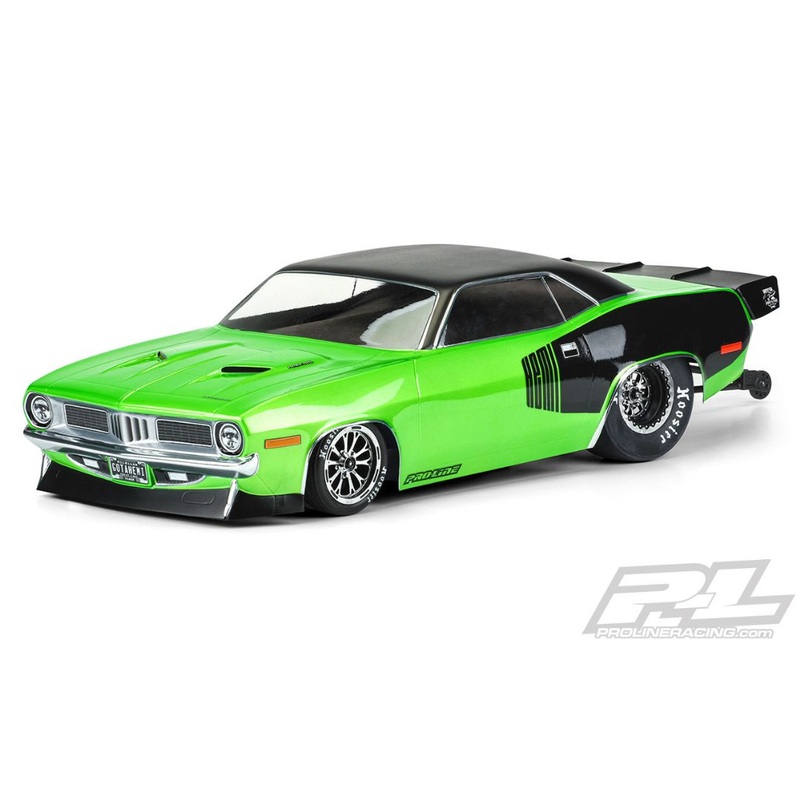 1972 Plymouth Barracuda Clear Body Slash 2wd Drag