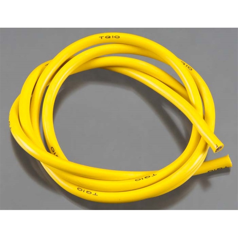 10 Gauge Super Flexible Wire, 3′, Yellow