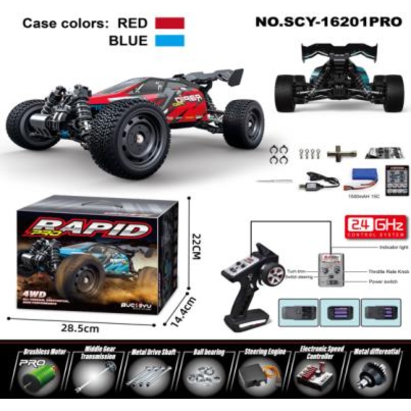 1/16th BL 4WD RTR Off-Road Buggy (Rapid Pro)