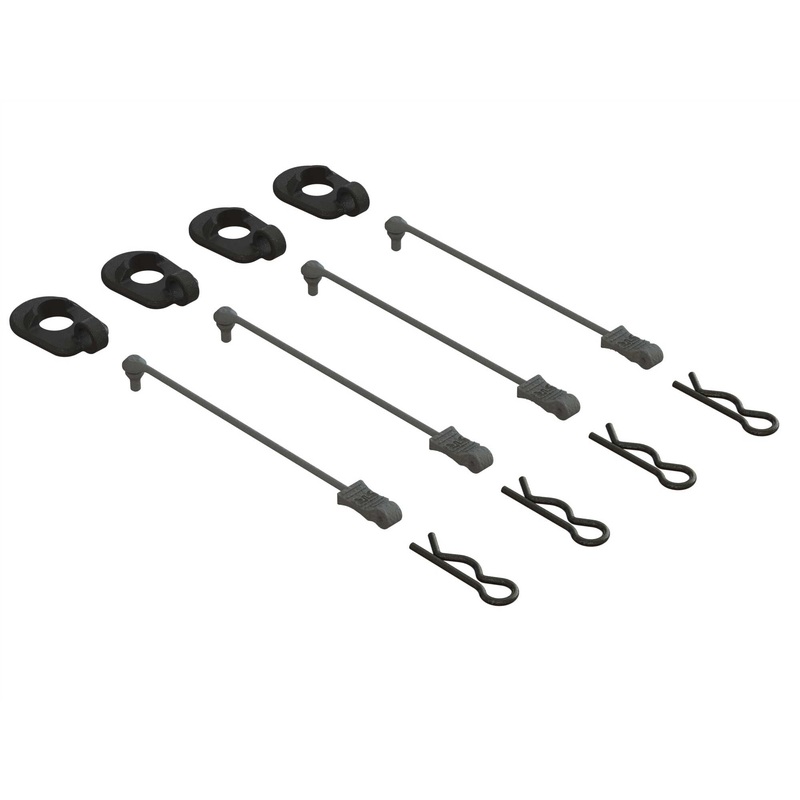 1/5 Body Clip Retainers, Black