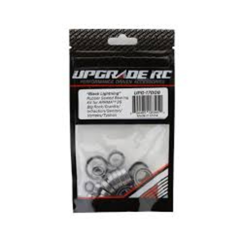 UpGrade RC “Black Lightning” Rubber Sealed Bearing Kit for Arrma 3S BLX Big Rock/Infraction/Senton/Vorteks/Typhon UPG-17006