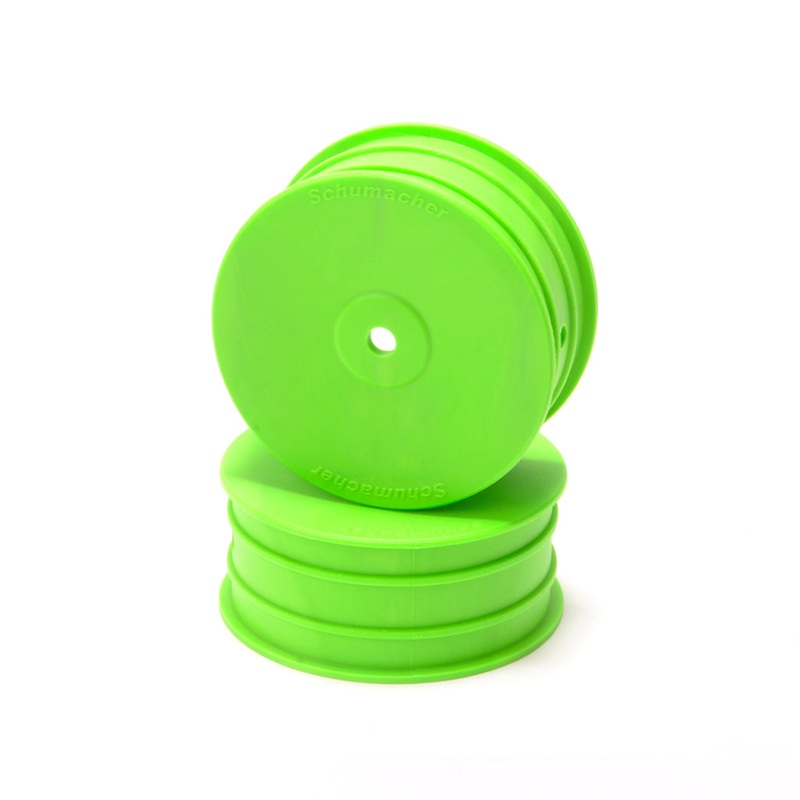 1/10 4WD Buggy Front Wheel, Green (2)