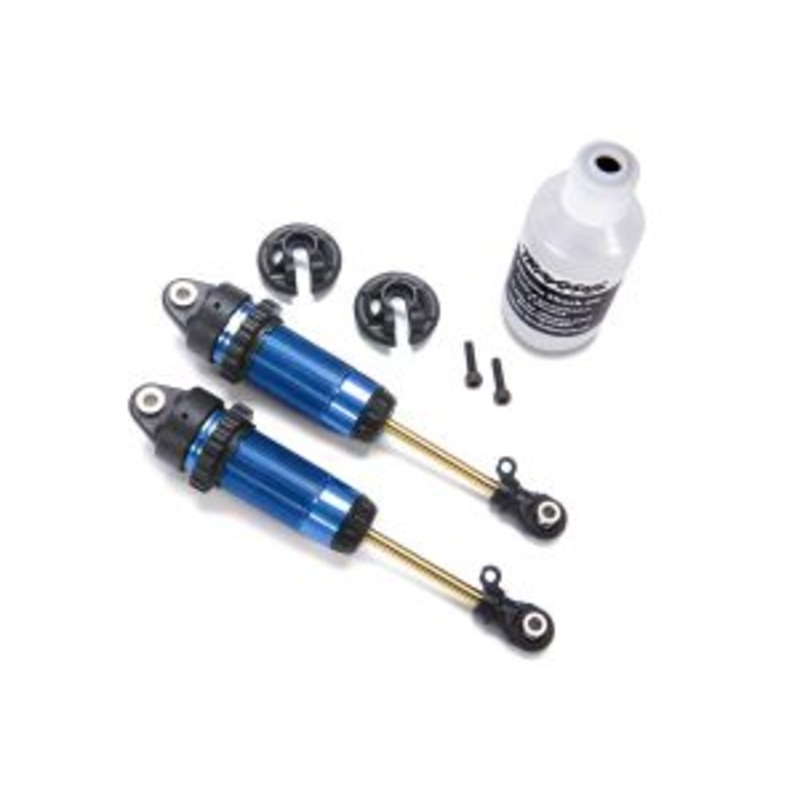 7462 Shocks, GTR xx-long blue-anodized, PTFE-coated bodies with TiN shafts