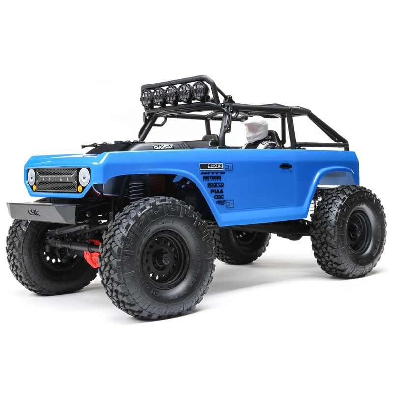 1/10 SCX10 II Deadbolt 4WD Brushed RTR Blue
