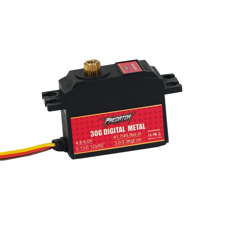 Predator 30g digital metal gear servo reverse with 400mm wire Reverse- 400mm Cable Length