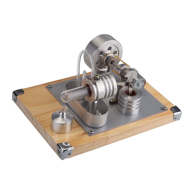 Water-cooled Single Cylinder Stirling Engine Generator Model Educational Toy