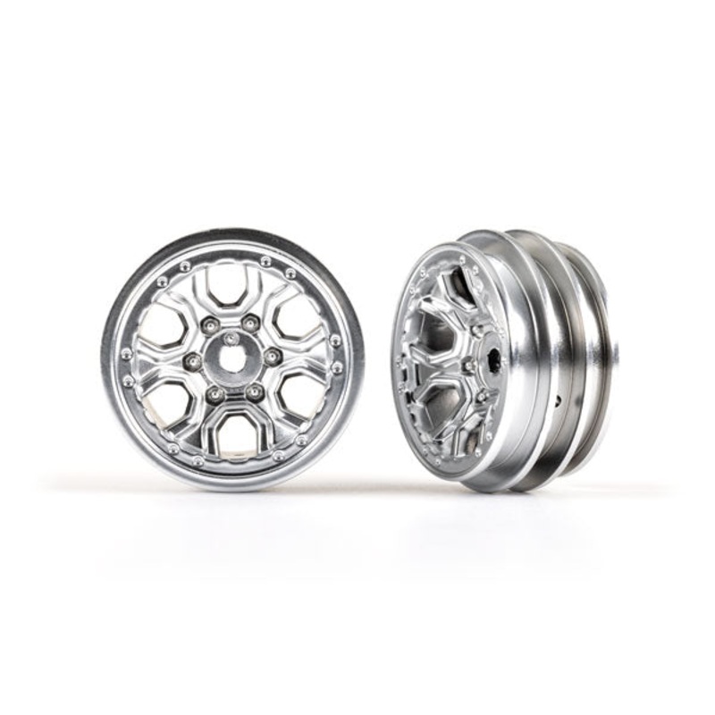 1.0″ Wheels, Satin Chrome