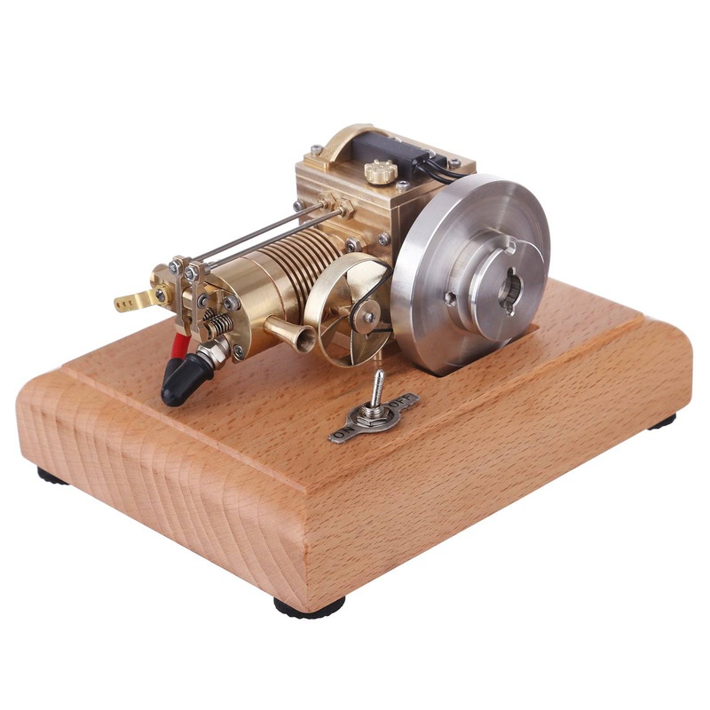 M16B 1.6cc Mini Horizontal Gasoline 4 Stroke Air-cooled Single Cylinder Internal Combustion Engine with Wooden Base