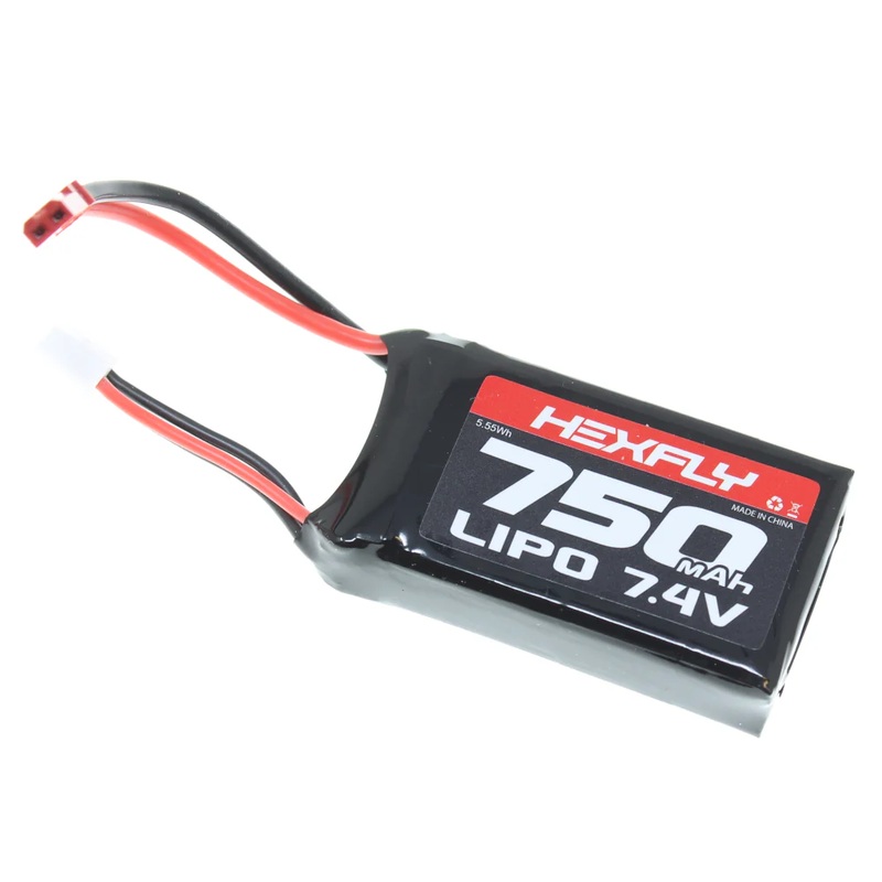 2 cell 7.4v 750mah Lipo Battery w/ JST connector (1pc)
