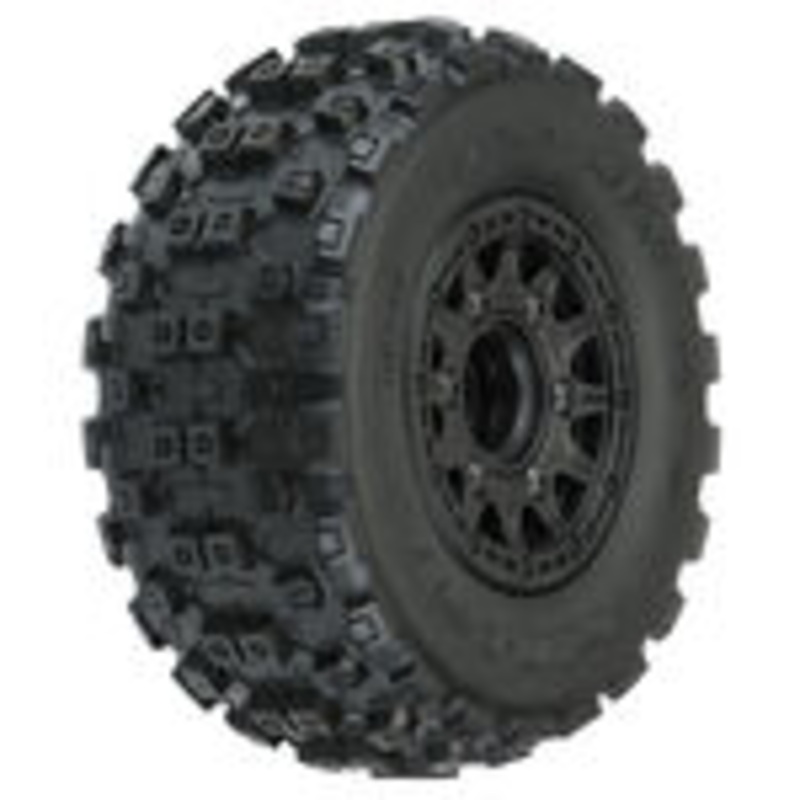 1/10 Badlands MX M2 Fr/Rr 2.2″/3.0″ SC Mounted 12mm Blk Raid (2)