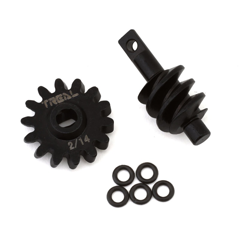 x002q4cprf Treal Hobby Axial SCX24 Steel Overdrive Differential Gears (2T/14T)