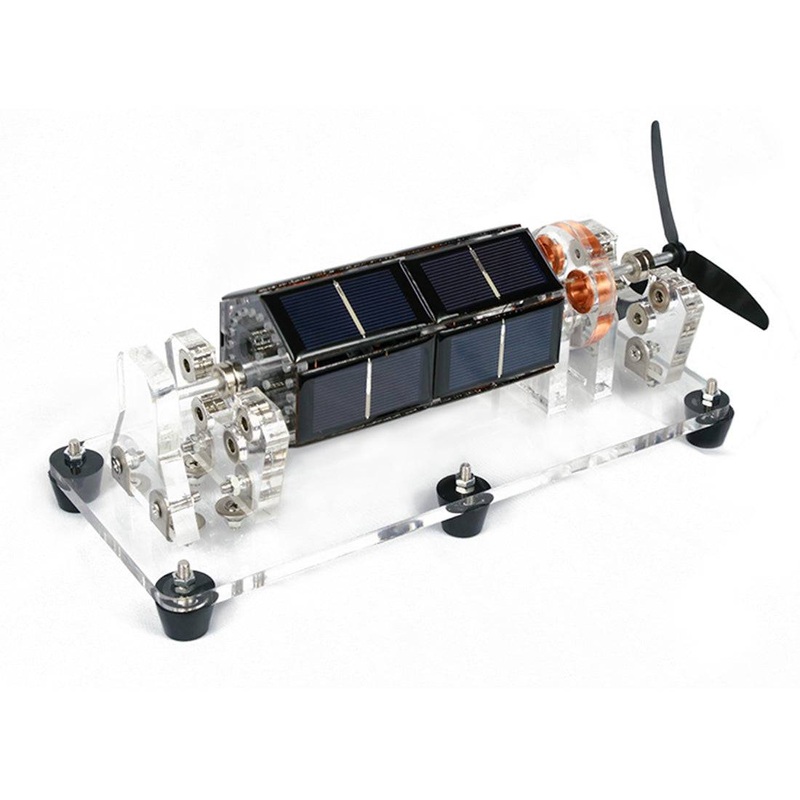 Stark U-shaped Six Sides Solar Motor Science Model with Blades