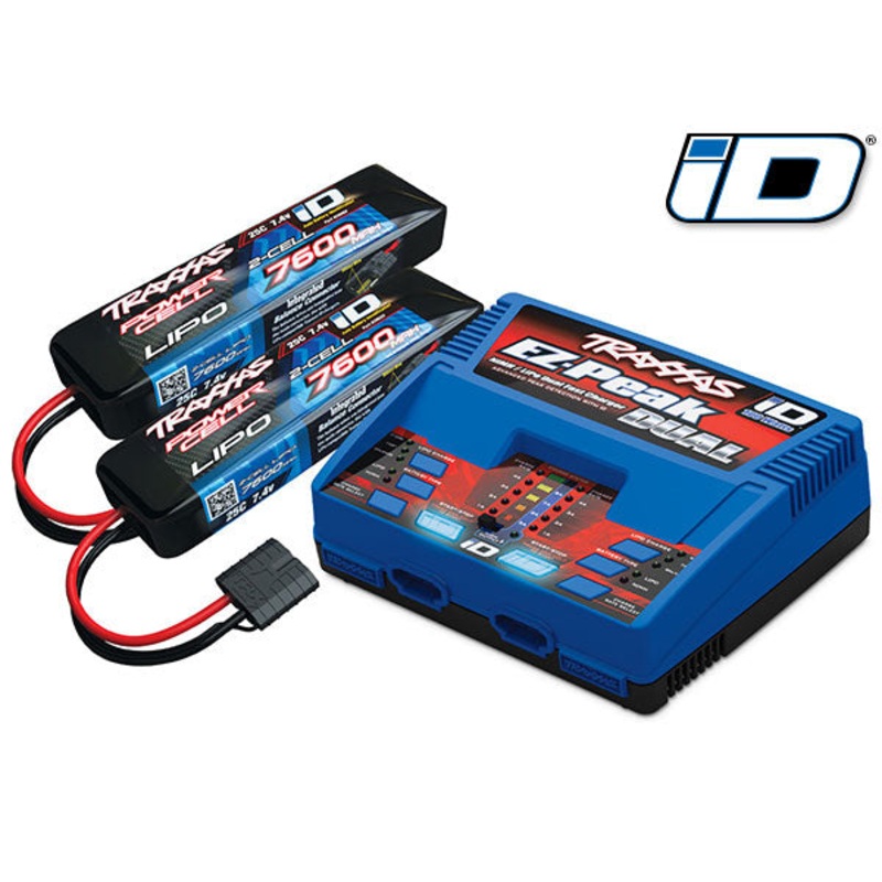 2S LiPo Completer Pack (2) 2869X Batteries & 2972 Charger Traxxas #2991