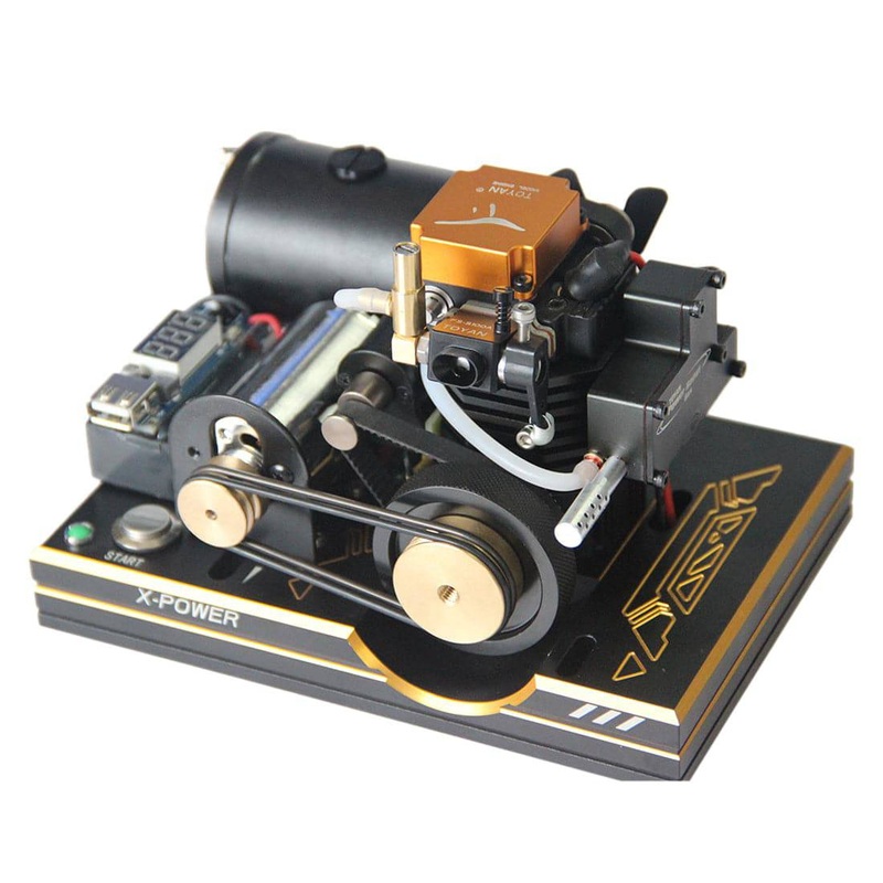 Toyan Single Cylinder 4 Stroke Gasoline Modified Engine Model with Digital Display 12V/5V