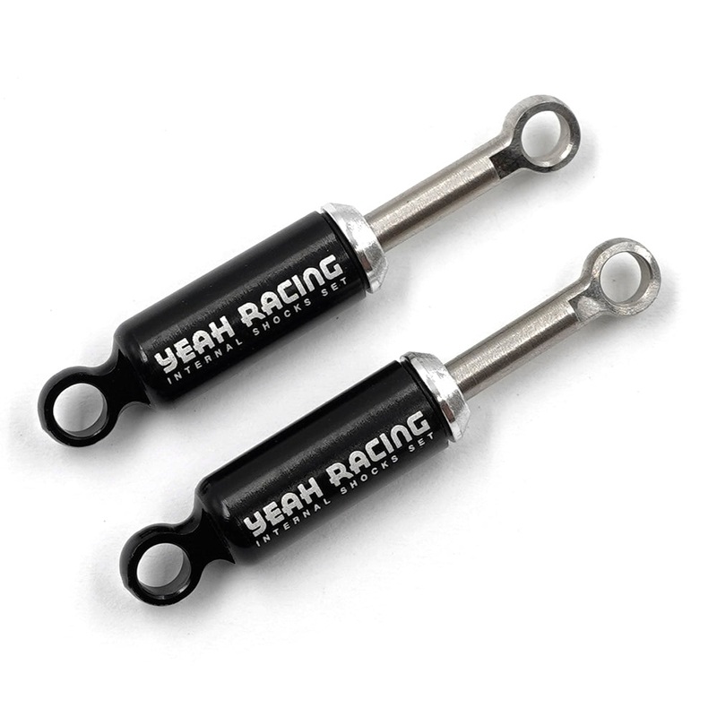 Aluminum Internal Spring Shocks V2 2pcs For Crawler 1/24 Noir
